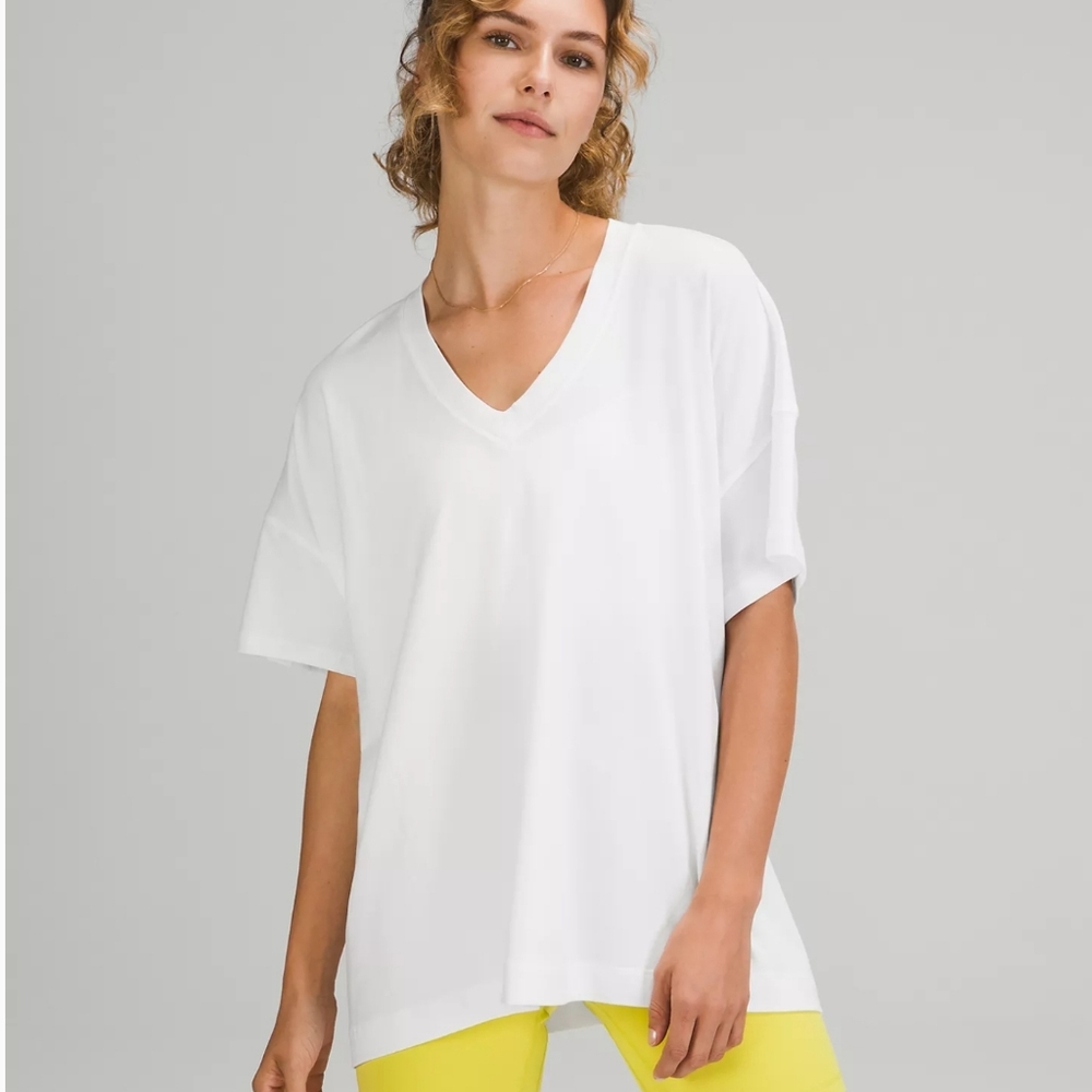 Lululemon Side Tie V- Neck Tee